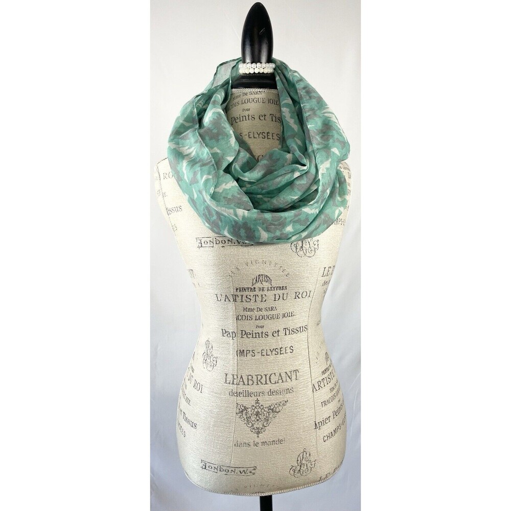 Chevron Infinity Scarf Wide Circle Loop Soft Multi Color Lightweight Long